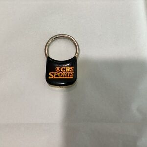 Vintage CBS Sports keyring 1970s. Pre-owned.